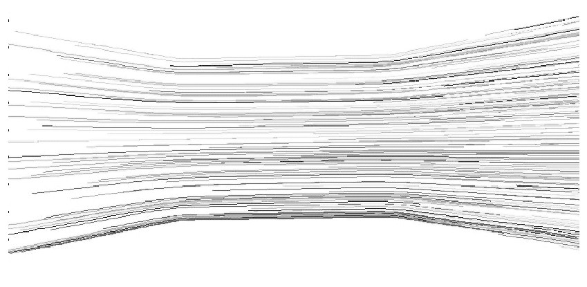 圖13 入口速度為0.1m/s的軌跡圖