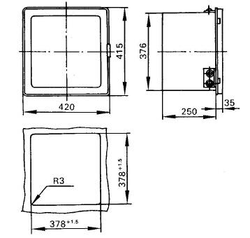 外形及開孔尺寸