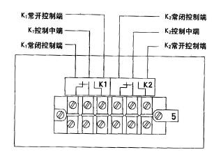XWFJ-101、XQFJ-101型 單筆儀表控制部分接線端子圖